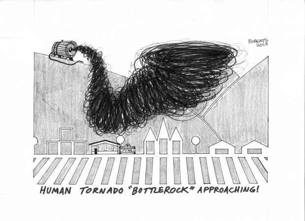 Editorial Cartoon: Waiting for BottleRock